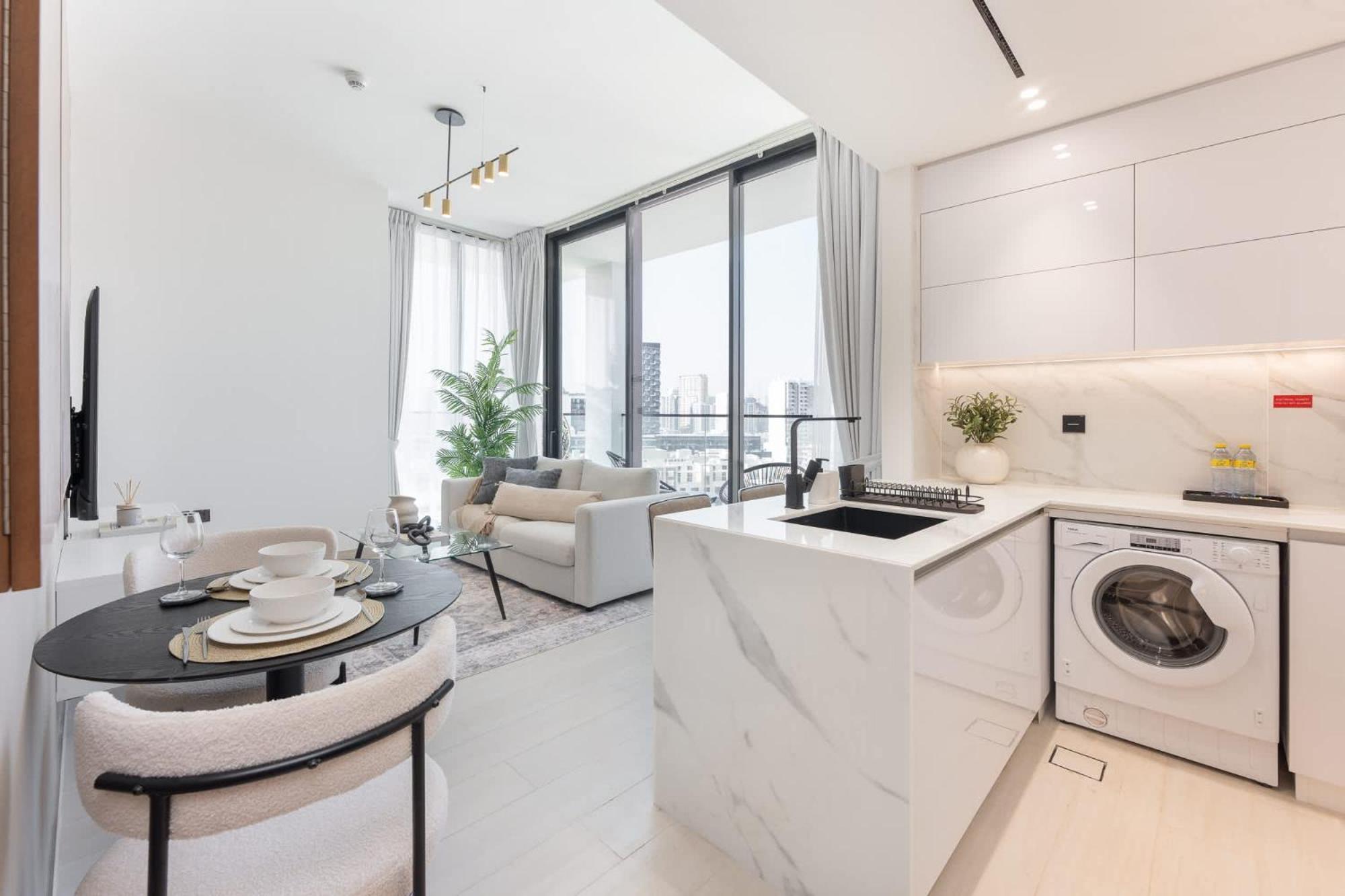 Stylish 1br In Binghatti Venus Jvc - Sleeps 4 Dubai
